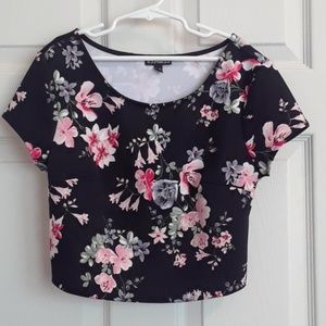 Express XS Floral Crop Top